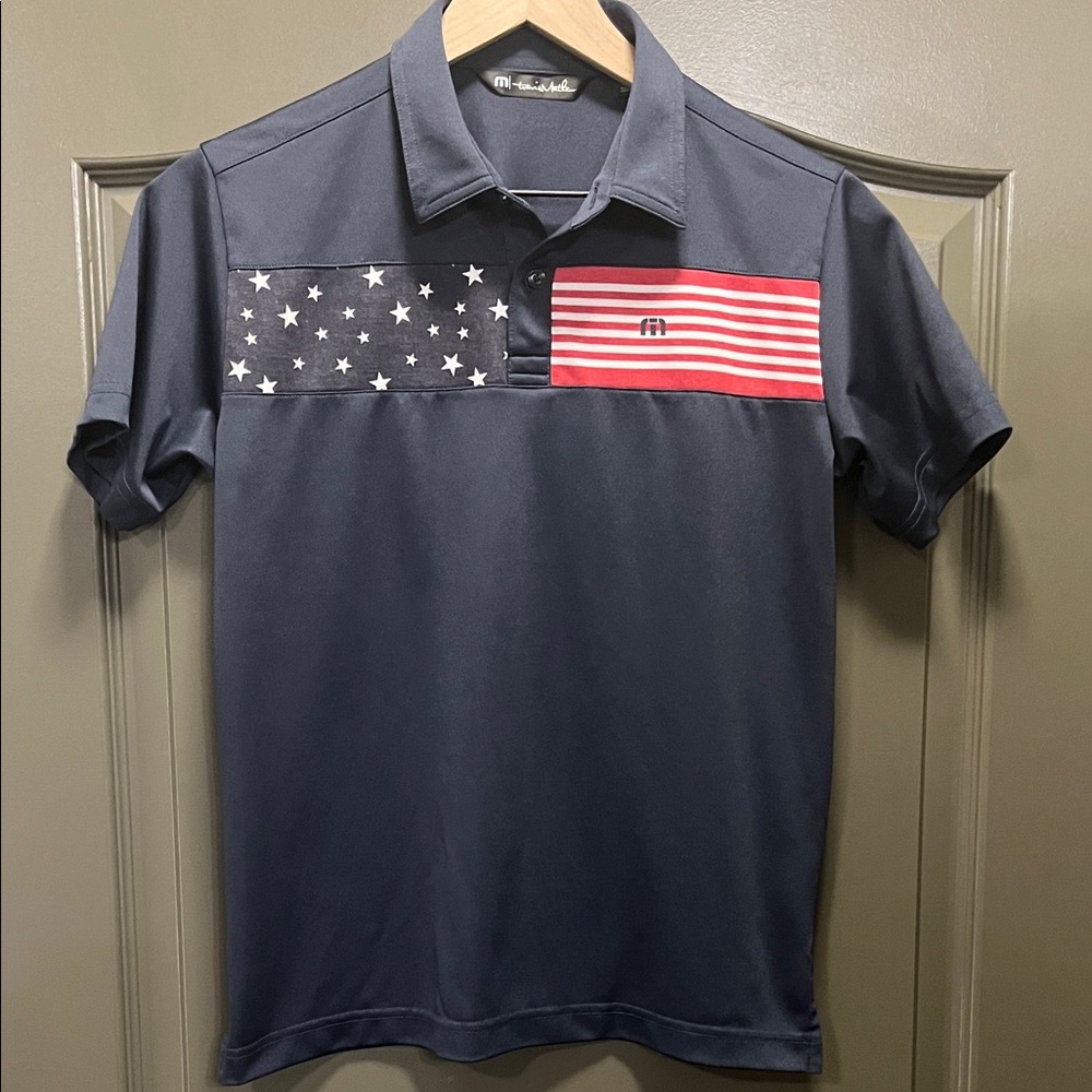 Travis Mathew Navy Sea to Sea Junior Polo Size L